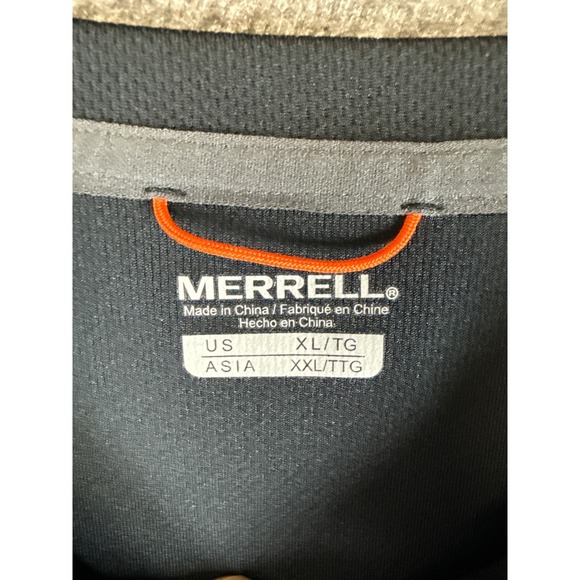 Merrell Base Layer Black Long Sleeve Performance T Shirt Crew Neck Mens Size XL - Picture 3 of 8
